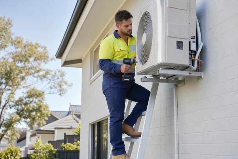 Air conditioning unit installation