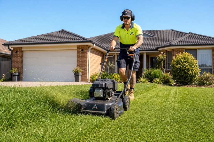 Professional lawn mowing service