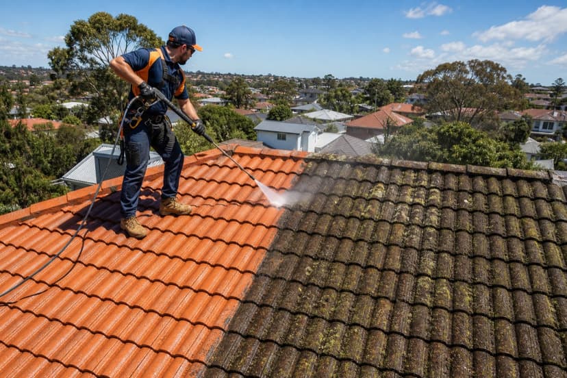 Roof cleaning and restoration
